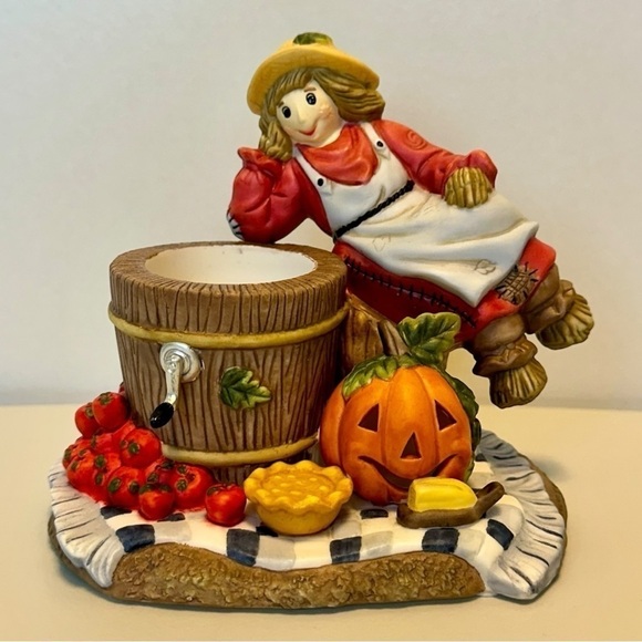 PartyLite Other - PartyLite Vintage Girl Scarecrow Tea Light / Votive Holder